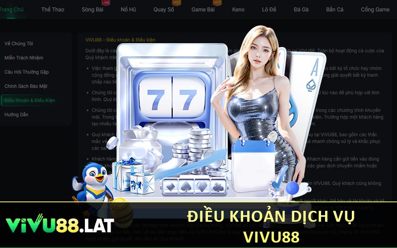 Điều khoản dịch vụ VIVU88